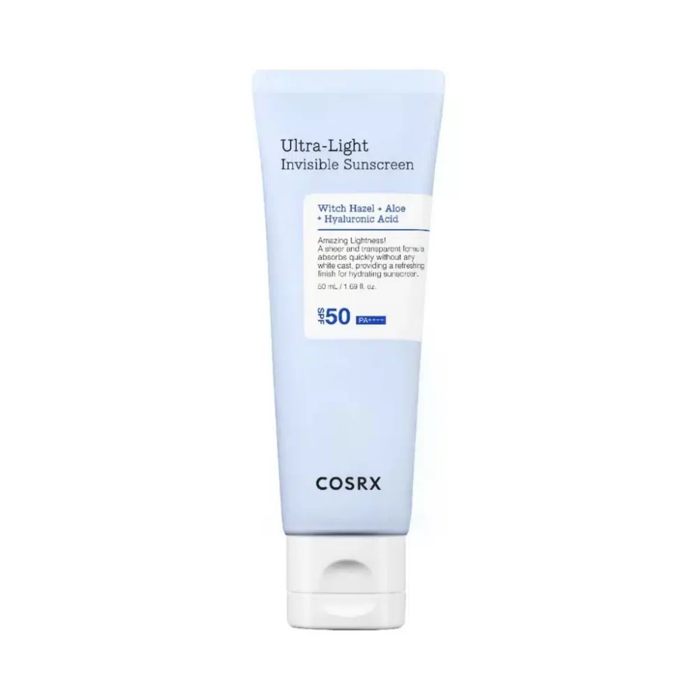 ضد آفتاب فوق سبک و بدون رنگ الترا لایت کوزارکس 50 میل COSRX Ultra Light Invisible Sunscreen SPF50